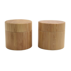 Банки для масла для тела, деревянные банки, косметические Косметические косметические, полностью бамбуковые, 100 г, 150 г, 200 г, 50 г, 20 г, 10 г, Экологически чистая косметическая упаковка, Черная - Product Image 2