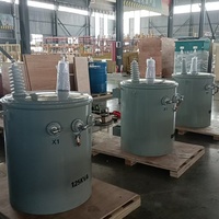 Transformateur de distribution monté sur poteau en alliage amorphe 15kVA-333kVA, transformateur utilitaire entièrement scellé 10kV-35kV