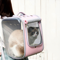 Sac à dos de transport pour chat et chien, écologique, tendance, respirant, pour voyages en plein air, sac à bandoulière portable pour petits animaux