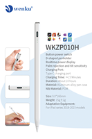 Lápiz Digital Activo WENKU WKZP010H al por Mayor con Logotipo Personalizado, Pantalla Digital, Primera Generación, Carga Rápida, Alta Sensibilidad y Anti-Tacto