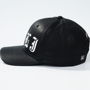 Da <span class=keywords><strong>hat</strong></span> cho Unisex OEM Logo 6 Bảng điều chỉnh cong vành mũ thể thao PU da Mũ bóng chày tùy chỉnh - Product Image 4