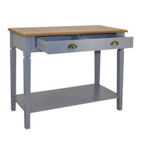 Console moderne en bois avec miroir - Couleur et taille personnalisables pour salon