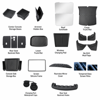 Pare-soleil pliable pour toit divisé, table de console centrale, couvre-rétroviseur, couvre-serrure de porte pour Model 3 et Model Y