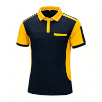 Polo à manches courtes en polyester personnalisable pour équipes d'entreprise, idéal pour les commandes en gros pour groupes professionnels