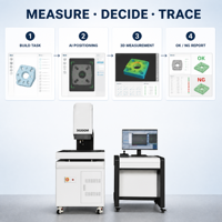 Machine de mesure vidéo CNC multisensorielle 2D 3D sans contact de haute précision pour l'inspection des dimensions des connecteurs PCB FPC
