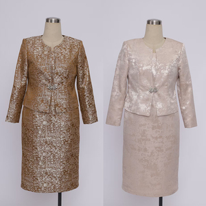 Conjunto de ropa de dos piezas para mujer talla grande hasta 5XL, traje de iglesia, abrigos y vestidos para damas. - Product Image 1