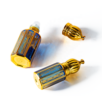 Bouteilles en verre à bille de qualité supérieure de 6ml pour huile de parfum Attar conteneur d'emballage en verre vide pour crème de soin de la peau