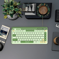 Clavier de bureau sans fil USB mini 2,4 G K-107YW, étanche, 88 touches, touches chocolat, portable pour PC, ordinateur portable, Macbook, multimédia