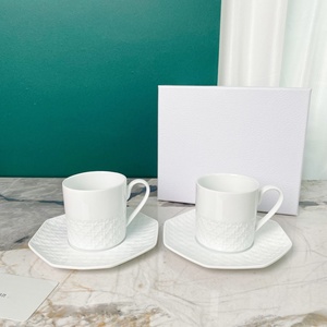 Set di Tazze da Tè in Porcellana Ecologica con Piattini e Piatti Decorati con Motivi Floreali e Oro per Caffè Arabo - Product Image 3