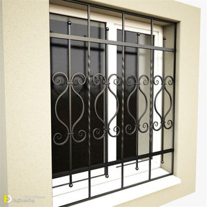 Ventanas y Puertas Horizontales de Acero Forjado Personalizadas para el Hogar, Diseño de Rejilla Antirrobo para Uso Exterior - Product Image 2
