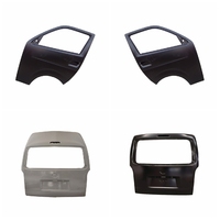 Ensemble complet de porte avant, porte coulissante centrale et hayon pour Toyota Hiace 2005-2014, modèles à toit haut