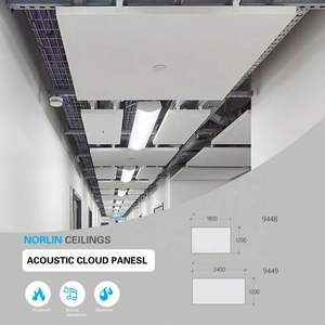 Panel Acústico Colgante de 40 mm para Techo, <span class=keywords><strong>Aislamiento</strong></span> Acústico Interior, Viga Acústica - Product Image 2