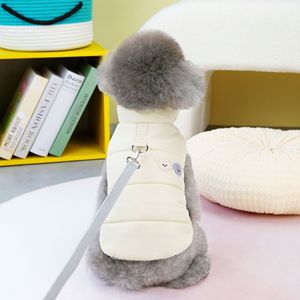 Chaleco para perro mascota <span class=keywords><strong>chaqueta</strong></span> cálida ropa impermeable invierno logotipo personalizado ropa para mascotas sin brazos Color sólido - Product Image 6