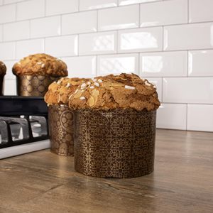 Molde de Papel Redondo para <span class=keywords><strong>Panettone</strong></span>, Grado Alimenticio, Sin Blanquear, Antiadherente, Tradicional, para Hornear <span class=keywords><strong>Panettone</strong></span> de Pascua - Product Image 5