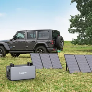 1000W Multifunctionele Solar Generator Portable Power Station Met Auto Jump Starter Solar Battery Backup