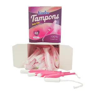 Organic Soft Cotton Tampons High Quality Disposable For Women Private Super Size White Viscose Customized Tampons Organic Cotton