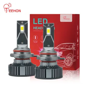 H4 Lampu Depan LED Kecerahan Kuat 60W 6400LM Lampu Led Sepeda Motor Kualitas Tinggi