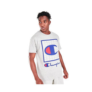 Chemises et t-shirts actifs pour hommes Champion Graphic Tab Couleur : Gris/Gris |   100% authentique - Product Image 1