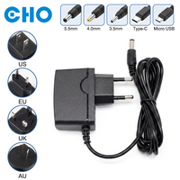 Adaptateur secteur 5V 1A à succès, alimentation à découpage AC/DC 5W, homologué FCC, avec prises US/EU/UK/AU pour routeur et bande LED