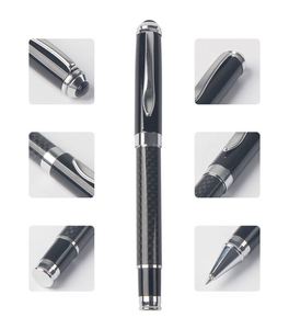 High-End Luxury Custom Logo Custom Brand Promotional Metal Ballpoint <b>Pens</b> Gift Set 0.5 mm Writing Width Carbon Fiber UV Printing - Product Image 6