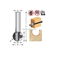 Fraise à dégauchir en acier rapide et carbure TUOKE TK1087 pour CNC, pour le façonnage de panneaux et le nivellement de dalles, outil de fraisage pour le travail du bois ODM/OEM