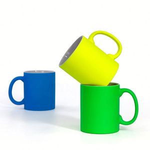 แก้วมัคขนาด 11 ออนซ์ พร้อมหูจับแบบ Love Handle ขายส่ง แก้วกาแฟเซรามิกสีขาวเปล่าสำหรับพิมพ์ลายแบบ Sublimation - Product Image 2