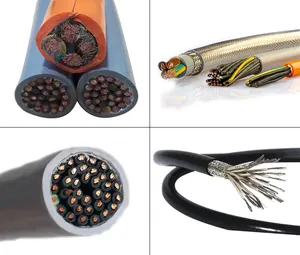 Cable de 12 núcleos de pvc, Servomotor de cobre, cable de control flexible