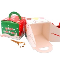 Haute qualité petit déjeuner fromage gâteau boîte papier bonbons sac poignée pour gâteau UV revêtement mat stratification gaufrage matériaux recyclés