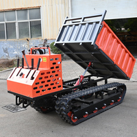 Camion benne sur chenilles à moteur diesel, agricole et domestique, capacité de charge 2 tonnes, tout-terrain, faible entretien