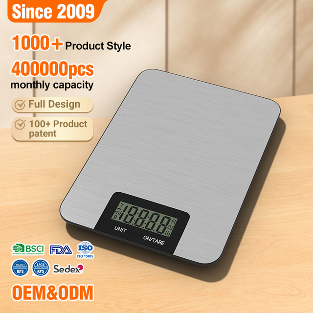 5KG Stainless Steel Portable Lithium Battery Digital Household Kitchen Scales