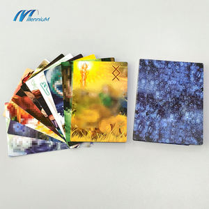 56 Kaart Emotioneel Inzicht Orakel Dek Afdrukbare Tarotkaartspel Geïllustreerd Franse Tarotkaarten Holografisch - Product Image 2