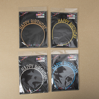 Accessoires de décoration de fête bandeau de lettre brillant coloré pour enfants pour fête d'anniversaire