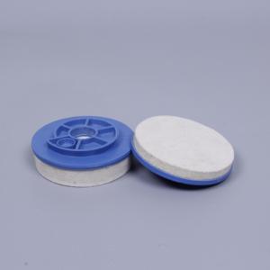 厚手のウールフェルト製バフ研磨パッド、ネジ式バッキングプレート付き、アングルグラインダー研磨用 - Product Image 1
