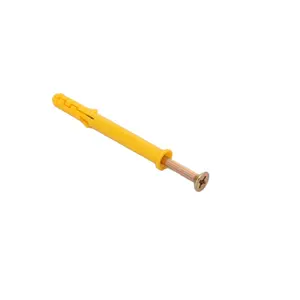 High-strength Frame Fixed Wall Plug With Single Wing Screw Yellow Zinc Yellow Expanded Plastic Nylon Anchor