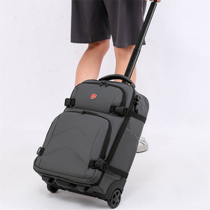 Laptop <b>Backpack</b> <b>Large</b> Capacity Waterproof Trolley Bag Unisex For Travel Business 2024 - Product Image 2