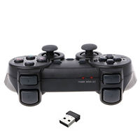 2 manettes de jeu sans fil USB 2.4G pour TV et PC, double vibration avec un récepteur, double manettes, console de jeu
