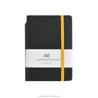 Logo personnalisé a6/a7pu carnet de poche doublé papier mini journal de poche carnet de notes fournitures de bureau