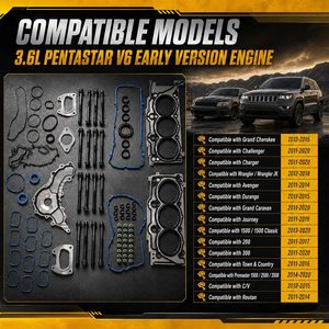 Комплект прокладок головки блока цилиндров HS26541PT с болтами |   3.6L Pentastar V6, для Challenger, <span class=keywords><strong>Charger</strong></span>, Avenger, Wrangler JK, Grand Cherokee - Product Image 2