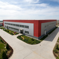 Entrepôt préfabriqué économique et moderne en structure acier, respectueux de l'environnement, pour le stockage de marchandises en vrac, ignifuge et anticorrosion