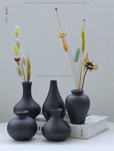 Vase japonais en <span class=keywords><strong>poterie</strong></span> brute <span class=keywords><strong>ikebana</strong></span>, centres de table modernes, blanc mat, petits vases à bourgeons en céramique pour la décoration de la maison - Product Image 2