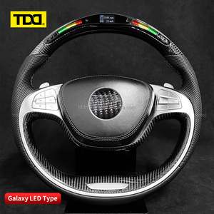 Volant en carbone TDD LED pour Benz W213 W204 S500 S320 S300 E200 E300 E320 E350 E43 E63 E53 E500 Amg Volant LED - Product Image 3