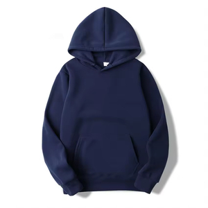 Sweat à capuche coloré pour homme 320G en polaire, coupe oversize, épaules tombantes, avec cordons, haute qualité, très vendu - Product Image 3