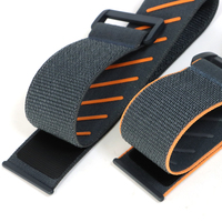 Bracelet de montre réglable en nylon sergé brodé, élastique, antidérapant, pour le sport