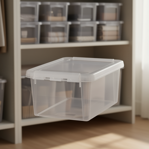 SmartStore Home <b>Storage</b> Box 10 Pack Clear <b>Plastic</b> <b>Bin</b> With Lid For Organizing - Product Image 3