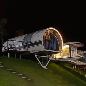 Cabine terrestre B & B, éclairage panoramique, assemblage séparé, capsule spatiale B & B, hôtel mobile à couverture rigide - Product Image 3