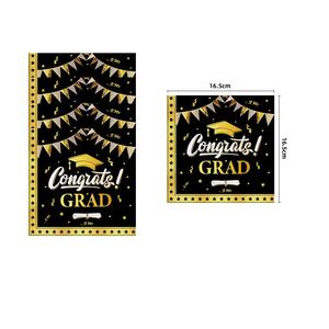 2026 Suministros para fiesta de graduación Juego de vajilla desechable You Did It Platos de papel Banner Decoraciones para fiesta de graduación - Product Image 5