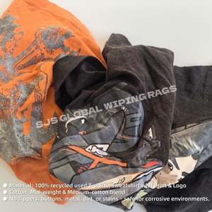 Trapo Industrial Reciclado de Camisa, 20 kg, Colores Mezclados, Trapos de Limpieza 100% Algodón, Trapos de Camiseta, Trapos para Limpiar - Product Image 4