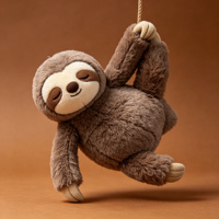 Ensemble de peluches mignonnes : Mouton, Paresseux, Toast Patate Douce, Hibou, Diable – Animaux en peluche doux pour enfants, idéal comme cadeau