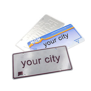 <span class=keywords><strong>Precio</strong></span> de fábrica de alta calidad, motocicleta reflectante, vehículo personalizado, placas de matrícula de número de coche en relieve - Product Image 4