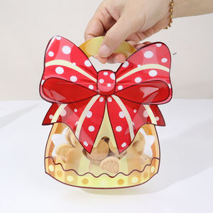 Sacs de forme spéciale motif cloche de Noël les plus vendus en stock sacs-cadeaux équipés d'une poignée - Product Image 1